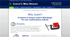 Desktop Screenshot of justinswebdesign.com